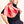 Carré en soie Nuancier Pointillé framboise