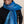 Echarpe Dégradée en soie laine bleu klein