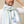 Echarpe en soie et lin Mouline bleu hom