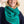 Echarpe Nomade Unie en soie laine cachemire vert