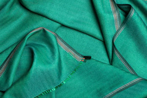 Echarpe Nomade Unie en soie laine cachemire vert
