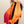 Charger l&#39;image dans la galerie, Echarpe Colorblock en soie laine orange
