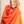 Echarpe Dégradée en soie laine orange