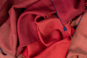 Echarpe Harmonie en soie cachemire rouge