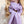 Echarpe Nomade Unie en soie laine cachemire lilas