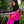 Etole Asymétrique en soie fushia