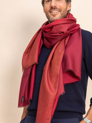 Etole Brume femme soie cachemire rouge bordeaux