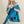Etole en soie teal femme