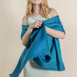 Load image into Gallery viewer, Etole en soie teal femme
