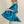 Etole en soie teal femme