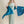 Etole en soie teal femme