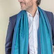 Load image into Gallery viewer, Etole en soie teal homme
