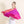 Etole Trio en soie rose bougainvillier femme