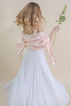 Etole unie en soie nude femme