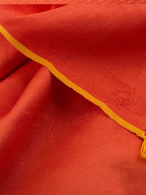 Étole Unie en soie orange