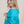 Etole Unie en soie turquoise femme