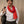 Grand foulard en soie rouge vermillon H