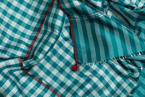 Foulard Krama en soie vert