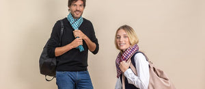Foulard Krama en soie bordeaux