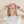 Masque de nuit en soie krama corail femme