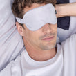 Charger l'image dans la galerie, Masque de nuit en soie gris perle homme
