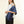 Petit foulard Bicolore en soie indigo