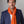 Petit foulard Bicolore en soie rouge orangé homme