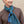 Petit foulard Twin en soie teal homme