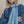 Petit foulard Uni en soie ciel femme