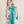 Petit foulard Uni en soie vert doux femme
