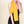 Petit foulard Uni en soie jaune