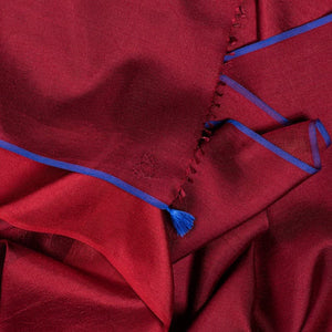 Petit foulard Bicolore en soie burgundy