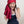 Petit foulard Bicolore en soie burgundy