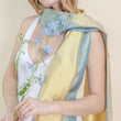 Load image into Gallery viewer, Petit foulard bicolore en soie céladon femme
