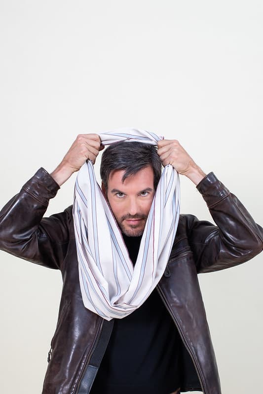 Snood en soie laine écru homme – Soieries du Mékong