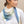 Triangle Chromie  pastel bleu en soie et cachemire femme