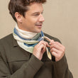 Load image into Gallery viewer, Triangle Chromie  pastel bleu en soie et cachemire homme 
