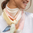 Load image into Gallery viewer, Triangle Chromie pastel blush en soie cachemire femme 
