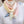 Triangle Chromie pastel blush en soie et cachemire femme