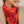 Triangle Harmonie Vermillon en soie cachemire femme