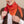 Triangle Harmonie Vermillon en soie cachemire homme