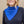 Triangle Harmonie bleu klein en soie cachemire femme