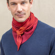 Load image into Gallery viewer, Triangle Harmonie bordeaux en soie cachemire homme
