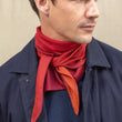 Load image into Gallery viewer, Triangle Harmonie bordeaux en soie cachemire homme
