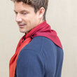 Load image into Gallery viewer, Triangle Harmonie bordeaux en soie cachemire homme

