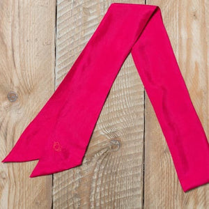 Twilly en soie fushia