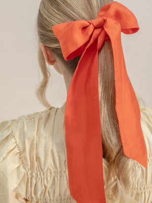 Twilly en soie orange femme