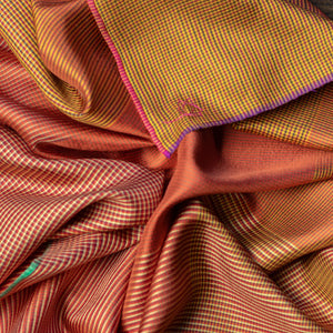 Carré 70 Jean en soie safran homme