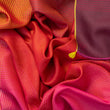 Load image into Gallery viewer, Carre 95 Chromie rouge en soie cachemire femme
