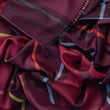 Load image into Gallery viewer, Echarpe University Bordeaux en soie laine homme
